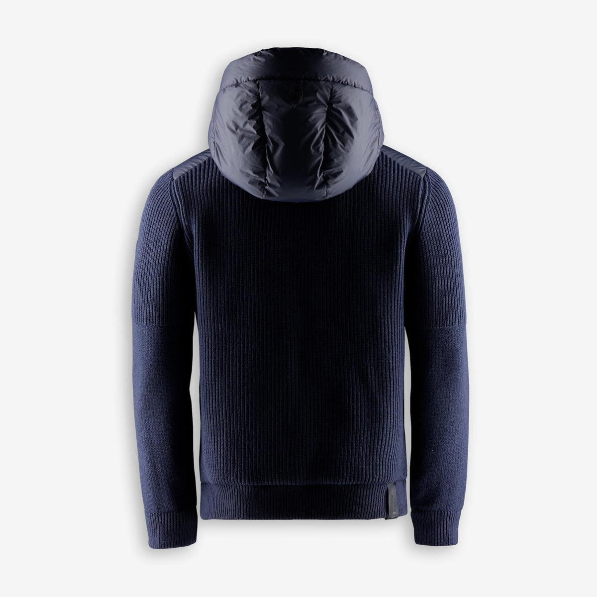 Ridge Knitted Hybrid Jacket Dark Navy