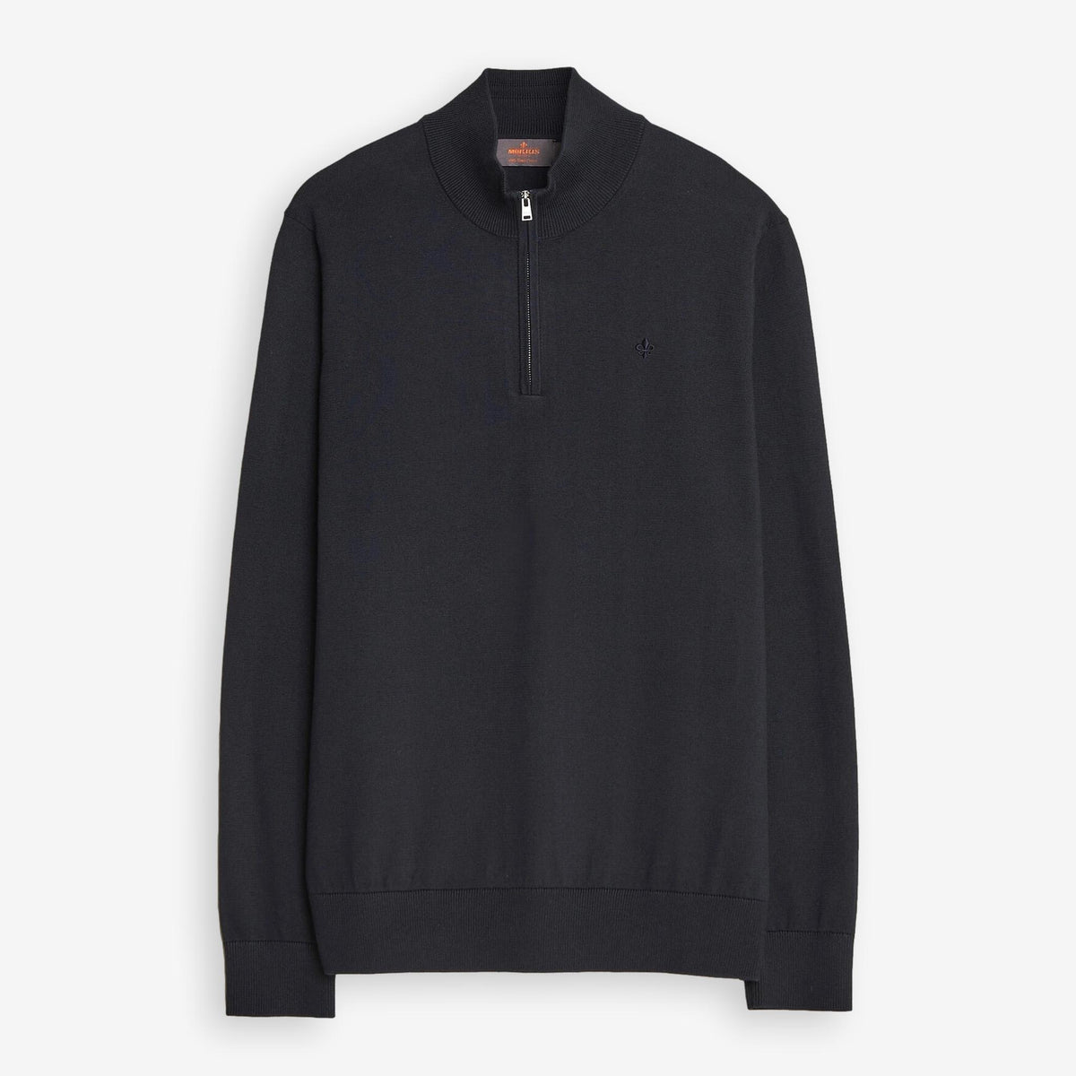 Riley Cotton Half Zip Navy