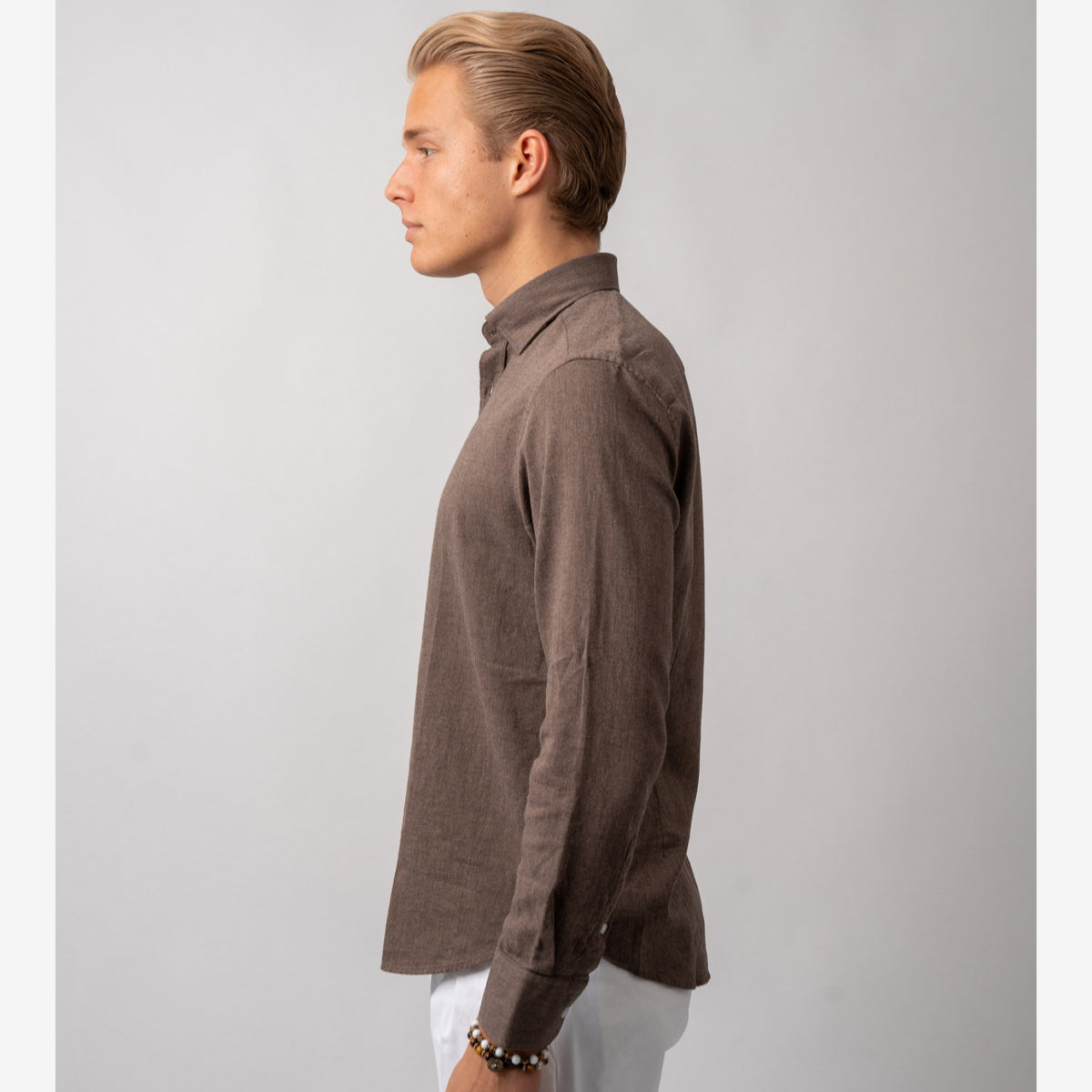 Rustic Flannel Shirt Brown-The Gilli-Phrase