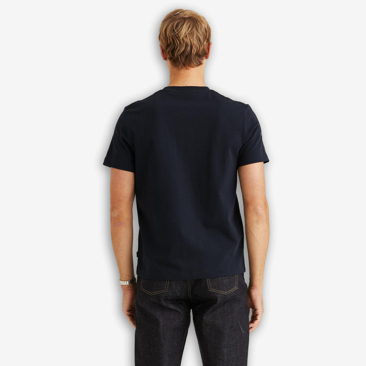 Seaton Mixed Tee Blue-Morris Stockholm-Phrase
