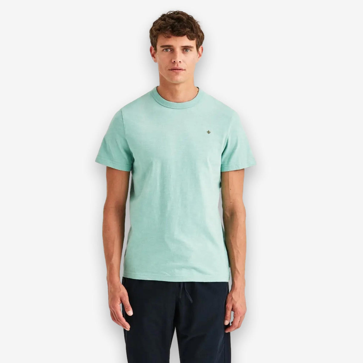 Watson Slub T-Shirt Offwhite Green