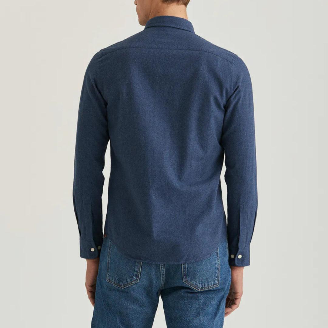 Watts Flannel Shirt Blue-Skjorte-Morris Stockholm-Phrase