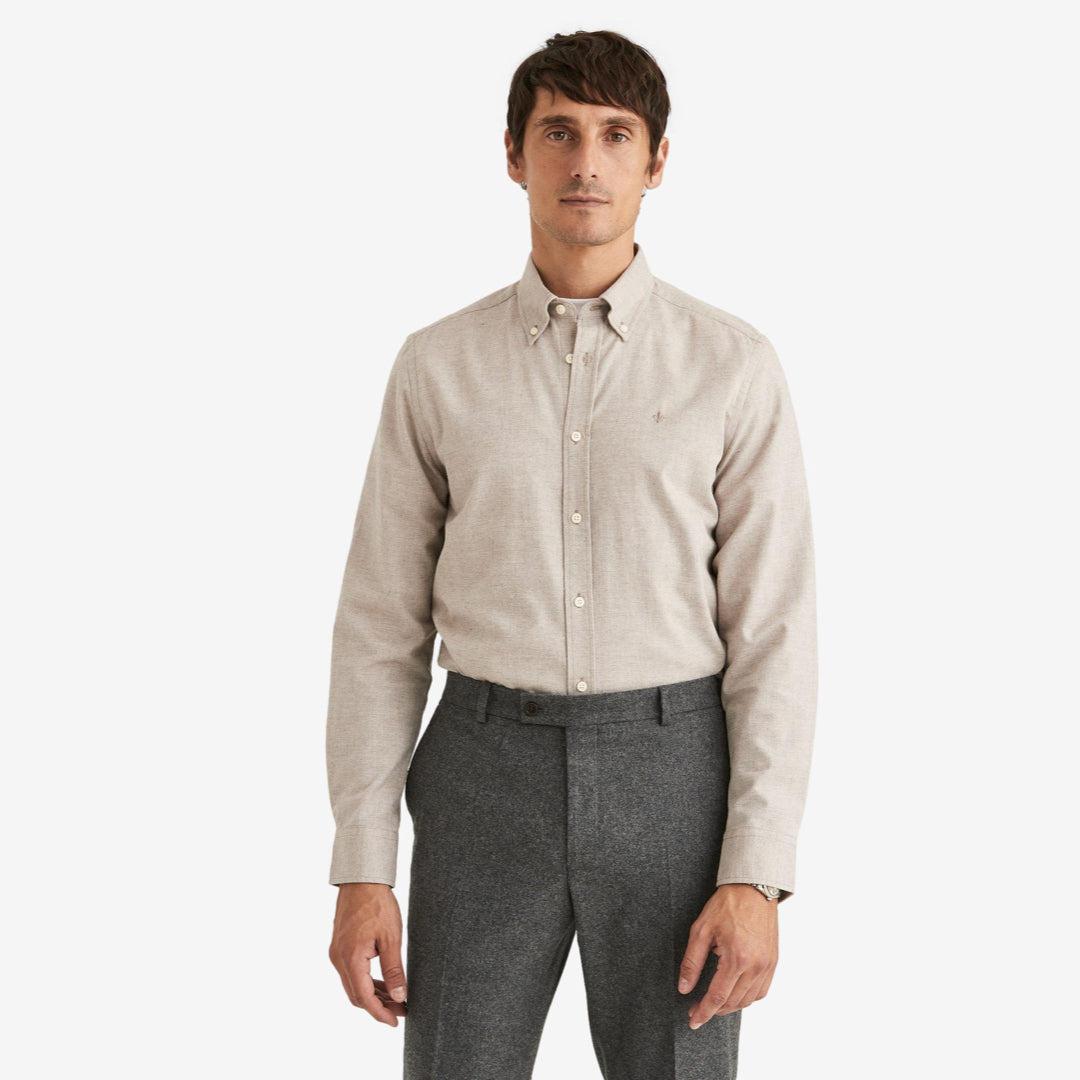 Watts Flannel Shirt Khaki-Morris Stockholm-Phrase