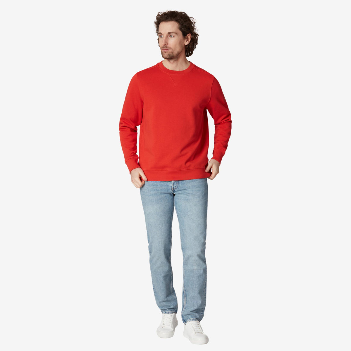 Wind Crewneck Sweater Light Red-Sail Racing-Phrase