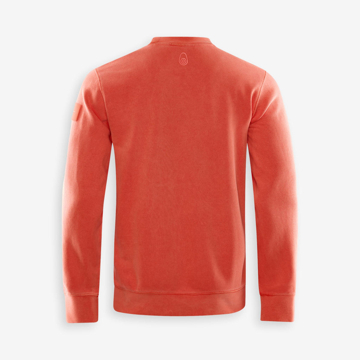 Wind Pigment Dyed Crewneck Sweater Orange