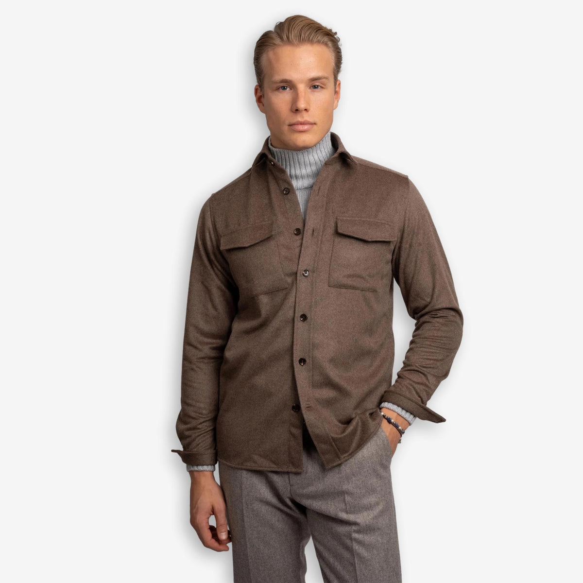 Wool Overshirt Sand