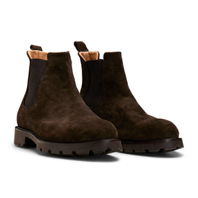 Chelsea Boots Suede Waterproof Brown