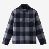 Alaskan Checked Wool Overshirt Navy-Jakke-Woolrich-phrase3