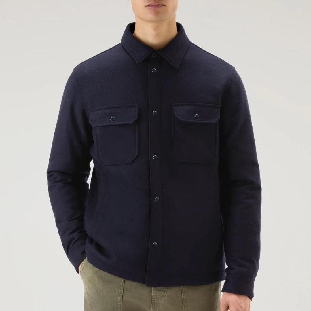 Alaskan Wool Overshirt Navy-Jakke-Woolrich-phrase3