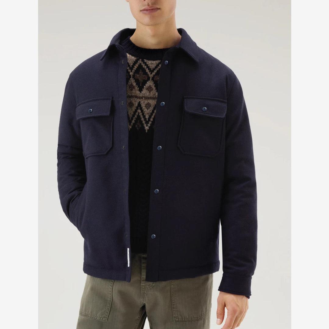 Alaskan Wool Overshirt Navy-Jakke-Woolrich-phrase3