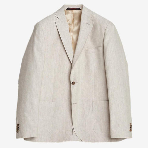 Hjem Archie Linen Suit Jacket Khaki