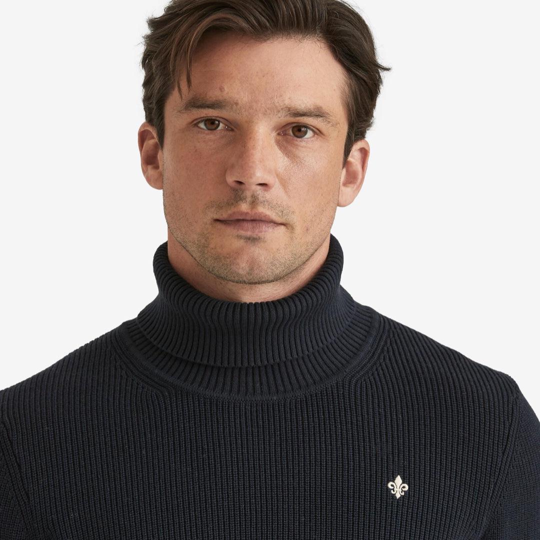 Bernard Cotton Roller Neck Blue-Genser-Morris Stockholm-phrase3