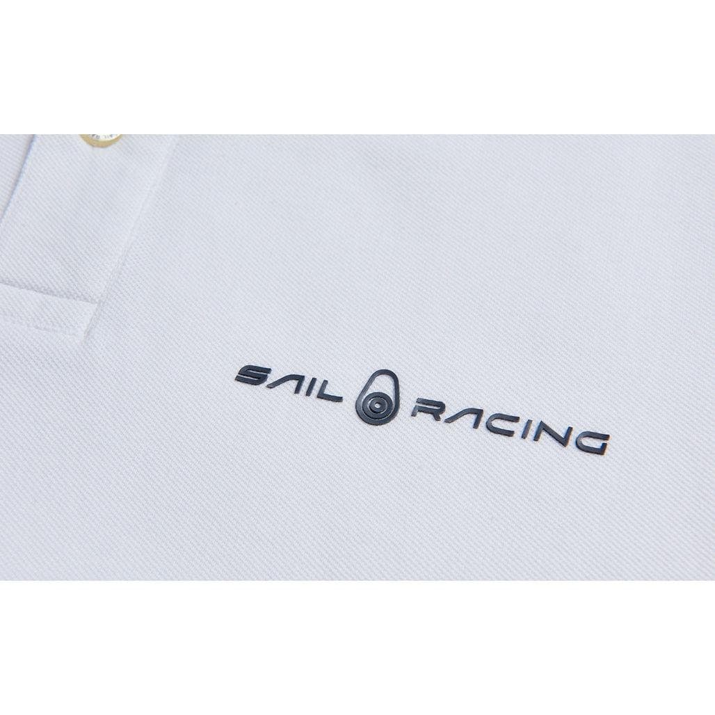 Bowman Logo Polo White-piké-Sail Racing-Phrase