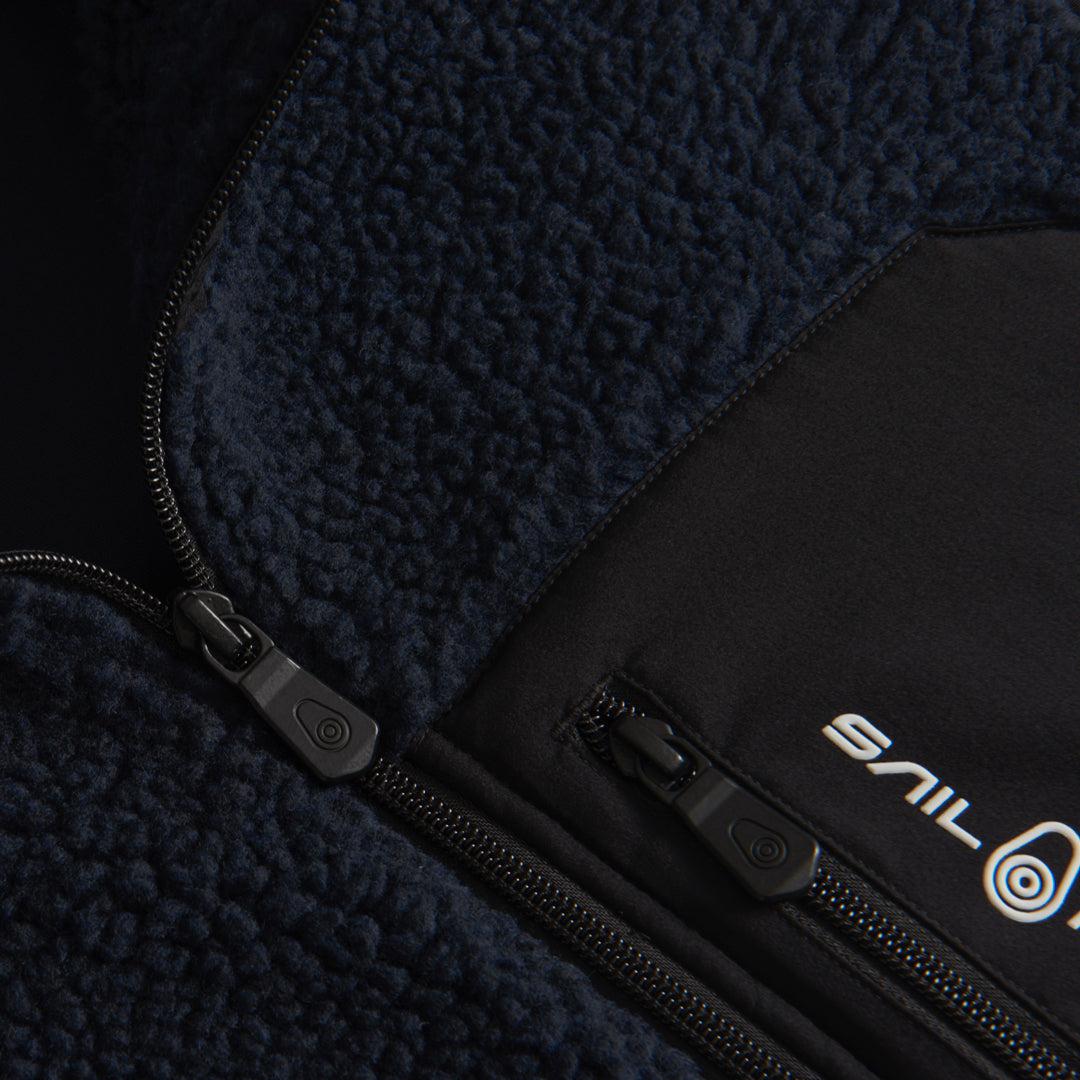 Bowman Pile Zip Vest Marineblå-Sail Racing-Phrase