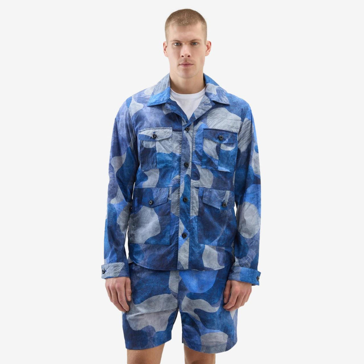 Camo Overshirt Royal Blue-Skjorte-Woolrich-phrase3