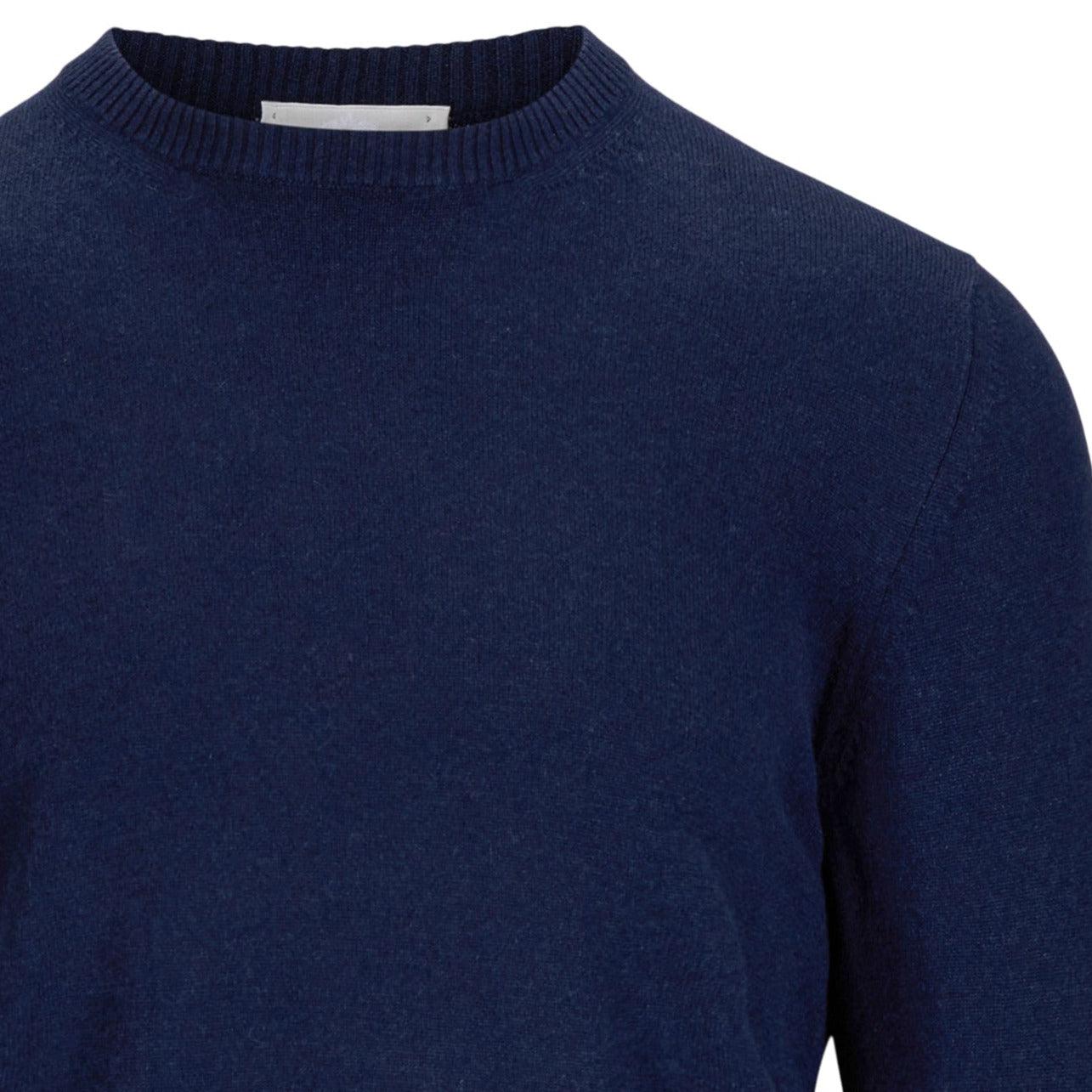 Cashmere Crewneck Sweater Blue-Genser-Settefili Cashmere-Phrase