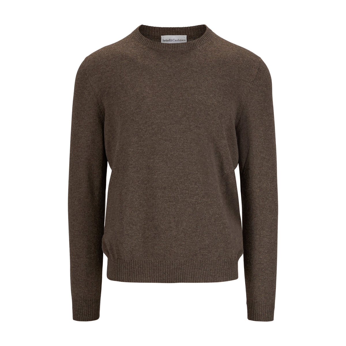 Cashmere Crewneck Sweater Brown-Genser-Settefili Cashmere-phrase3