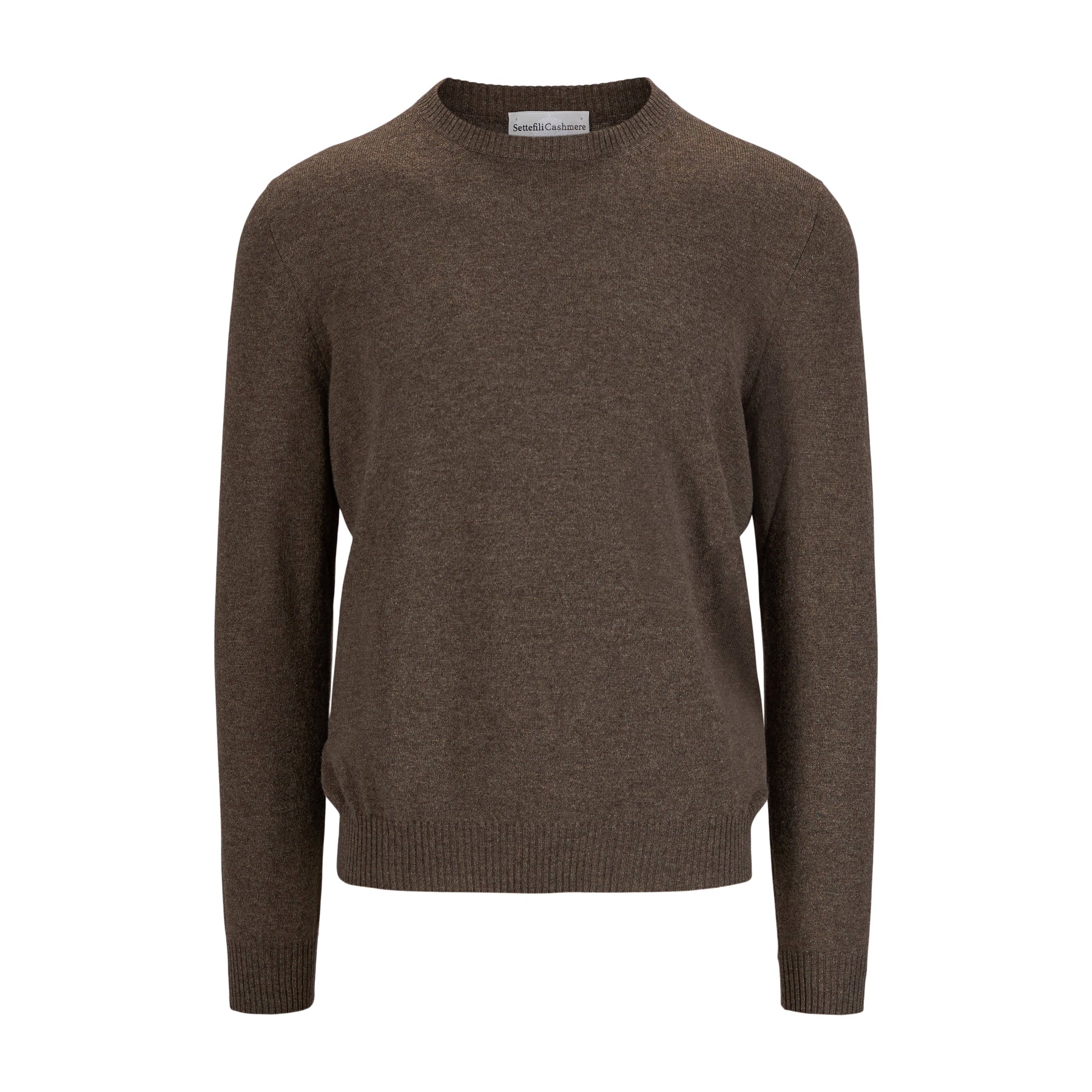 Cashmere Crewneck Sweater Brown-Genser-Settefili Cashmere-phrase3