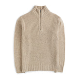 Chunky Knit Halfzip Sand-Genser-The Gilli-phrase3