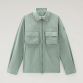 Crinckle Overshirt Sage Green-Skjorte-Woolrich-phrase3