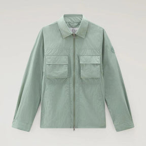 Crinckle Overshirt Sage Green-Skjorte-Woolrich-phrase3