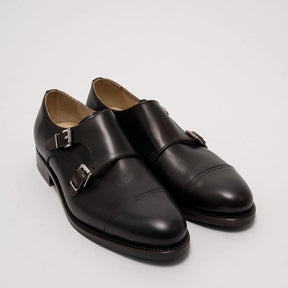 Double Monk Shoes Brown Calf-Sko-Bottega Senatore-phrase3