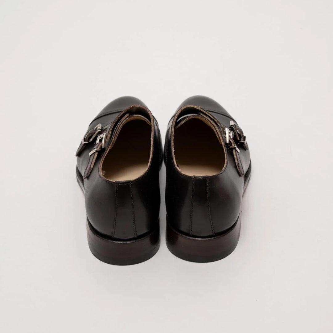 Double Monk Shoes Brown Calf-Sko-Bottega Senatore-phrase3