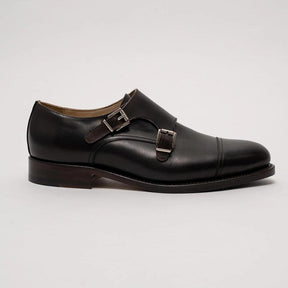 Double Monk Shoes Brown Calf-Sko-Bottega Senatore-phrase3