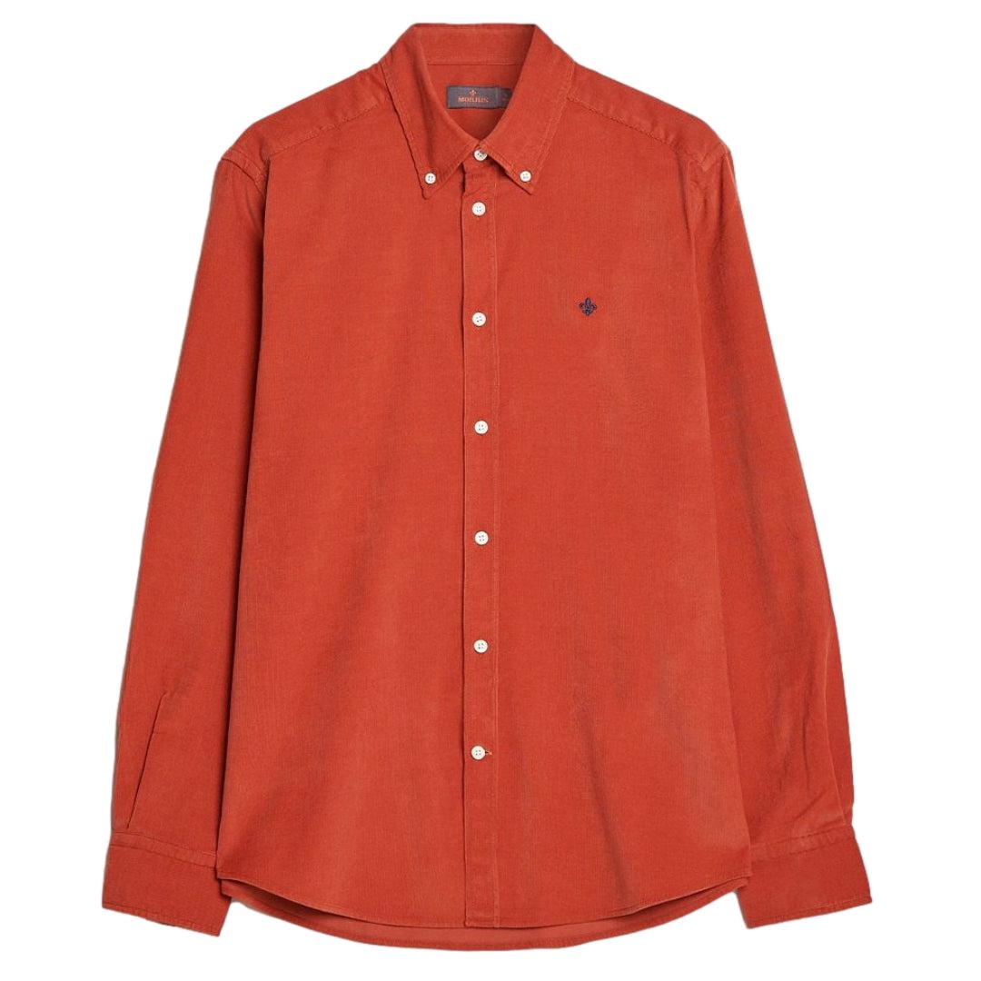 Douglas Cord Button Down Shirt Red-Skjorte-Morris Stockholm-phrase3