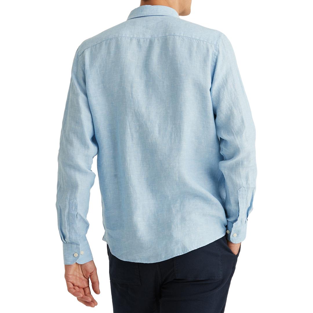 Douglas Linen Shirt Lyseblå-Skjorte-Morris-Phrase