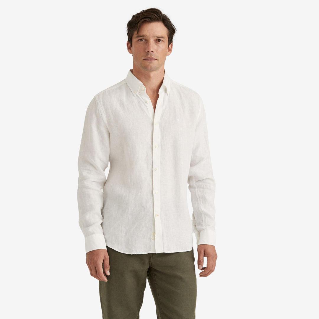 Douglas Linen Shirt White-Skjorte-Morris Stockholm-phrase3