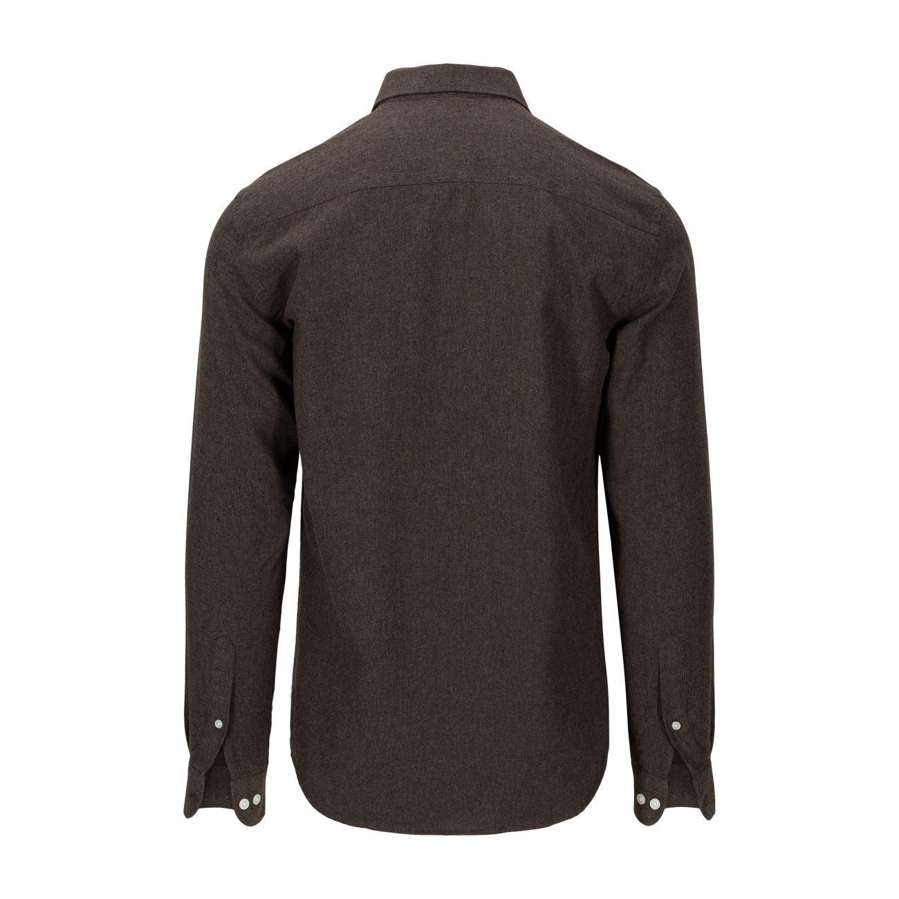 Enrico Flannel Shirt Brown-Skjorte-The Gilli-Phrase