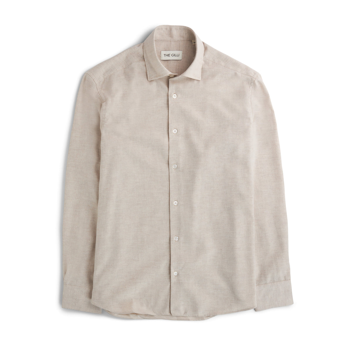 Enrico Flannel Shirt Khaki-Skjorte-The Gilli-phrase3