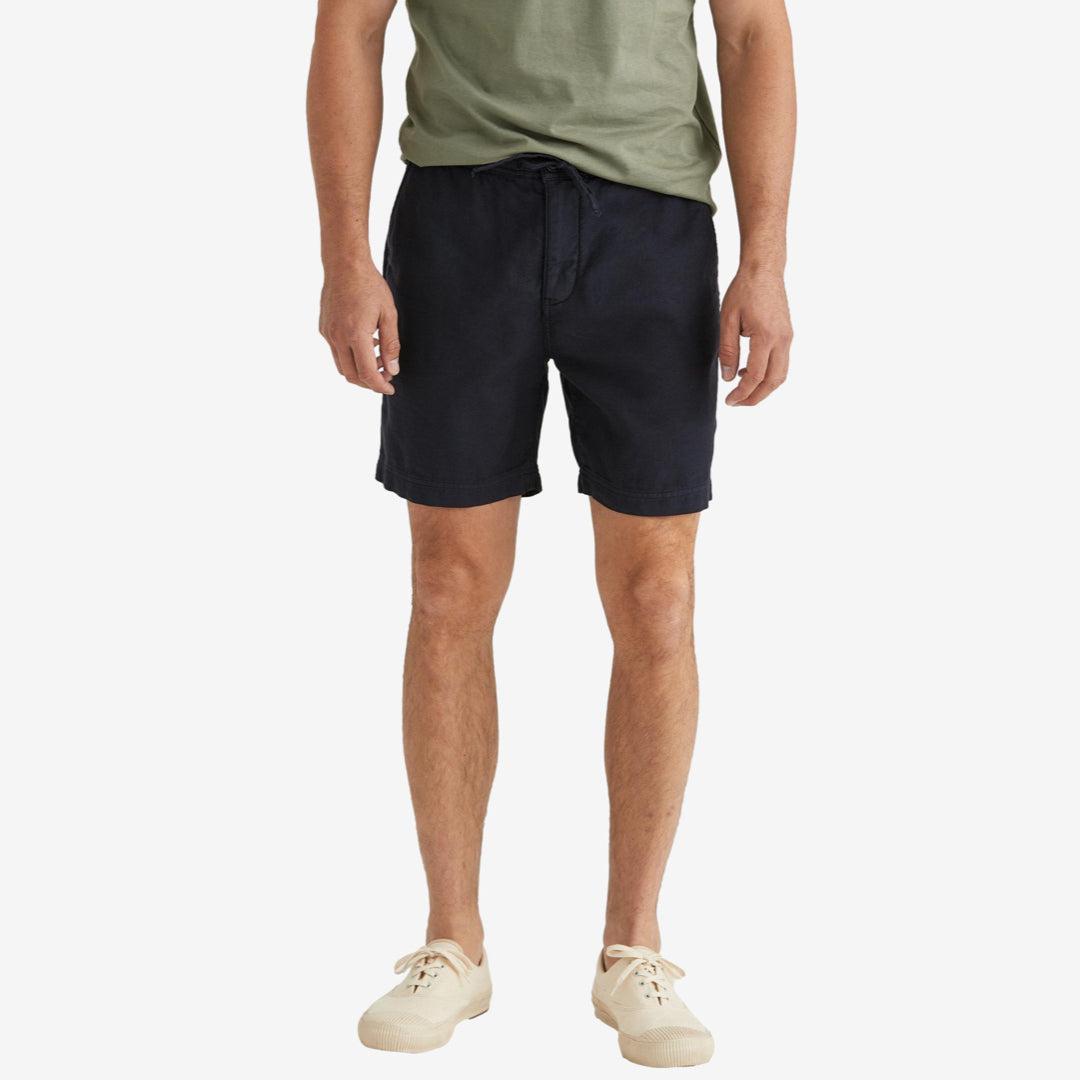 Fenix Linen Shorts Blue-Shortser-Morris Stockholm-phrase3