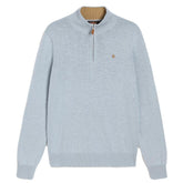 Harold Summer Cotton/Linen Halfzip Lyseblå-Genser-Morris Stockholm-phrase3