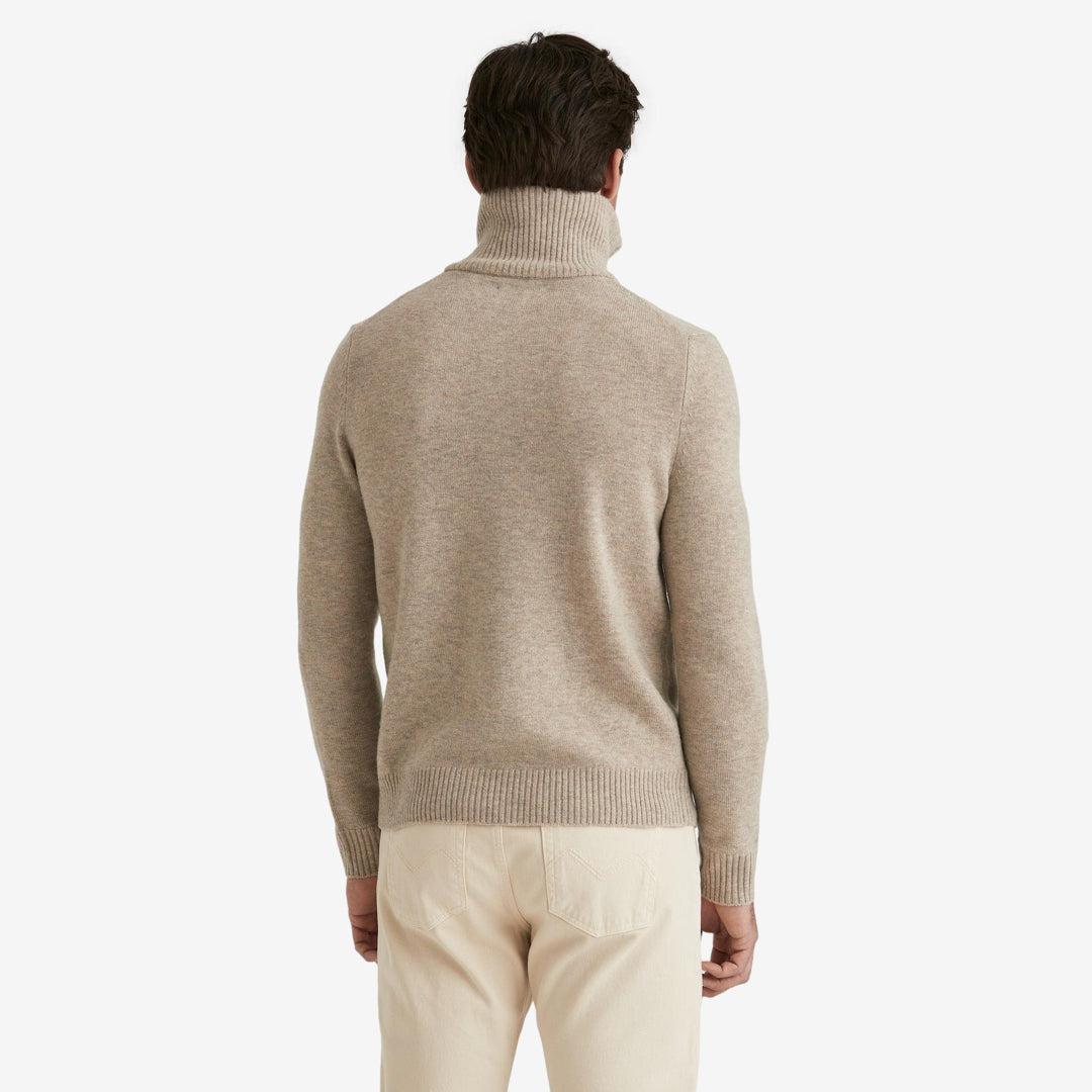 Hertford Merino Half Zip Khaki-Genser-Morris Stockholm-phrase3