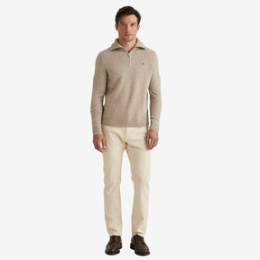 Hertford Merino Half Zip Khaki-Genser-Morris Stockholm-phrase3