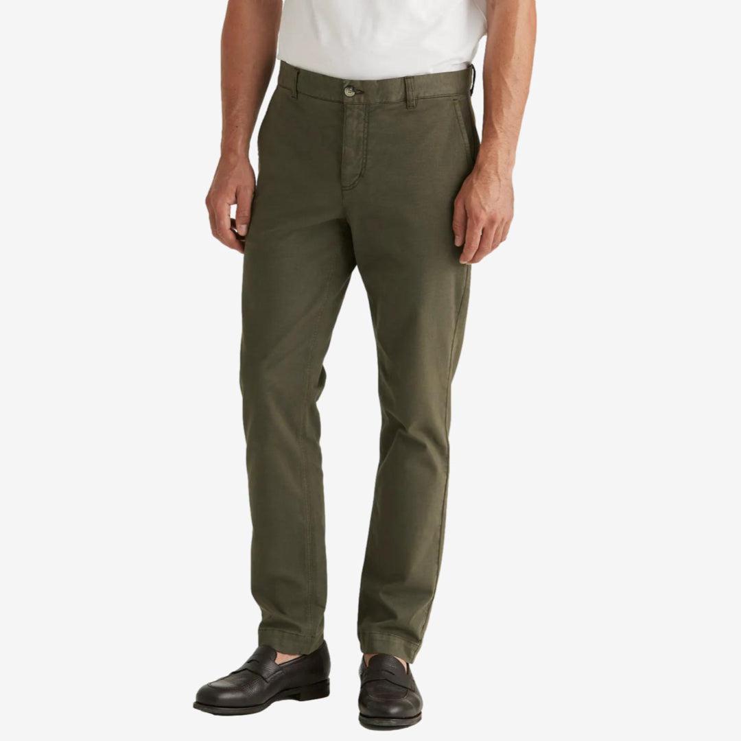 Jeffrey Brushed Chino Olive-Bukse-Morris Stockholm-phrase3