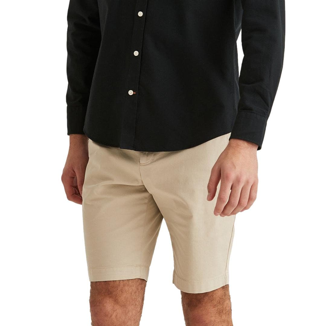 Jeffrey Brushed Shorts Khaki-Shortser-Morris Stockholm-phrase3