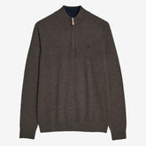 John Merino Half Zip Dark Brown-Genser-Morris Stockholm-phrase3