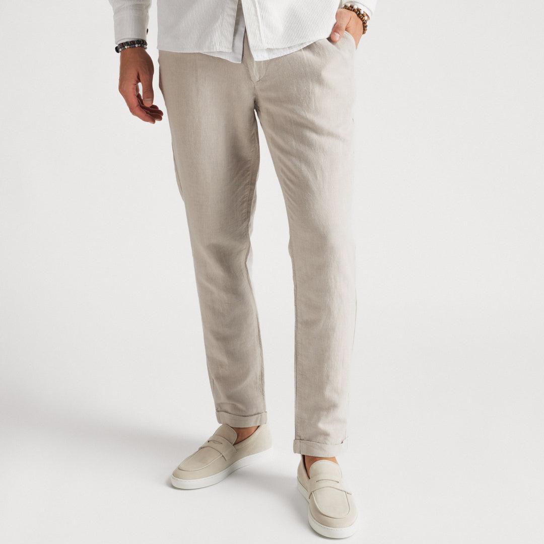 Linen Pants Sand-Bukse-The Gilli-phrase3