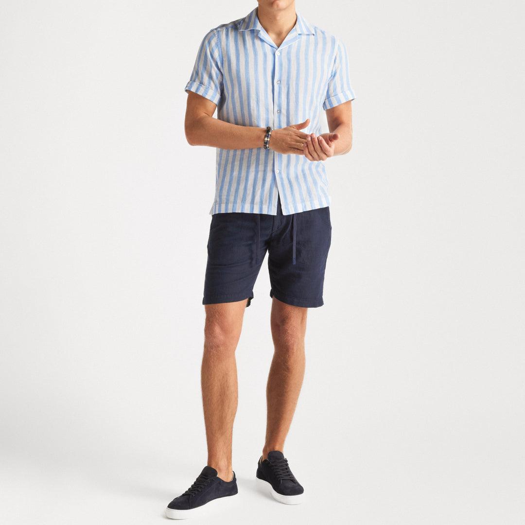 Linen Shorts Navy-Shortser-The Gilli-phrase3