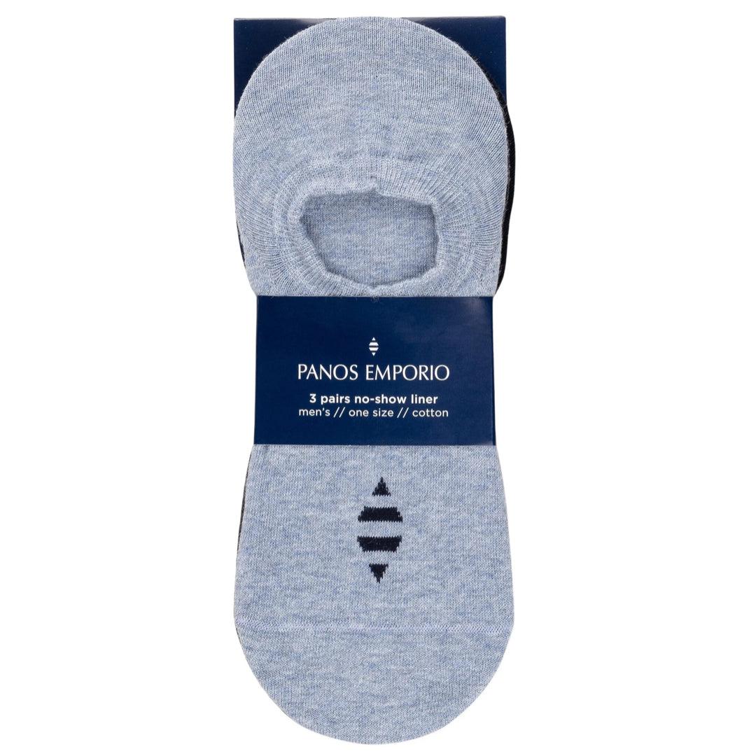 Liner Cotton Socks Blue-Sokker-Panos Emporio-phrase3