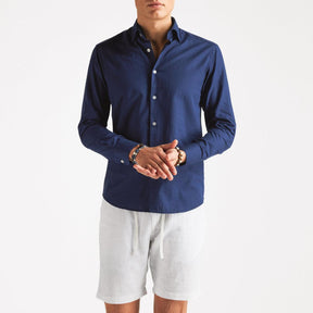 Luca Oxford Shirt Navy-Skjorte-The Gilli-phrase3