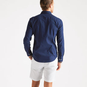 Luca Oxford Shirt Navy-Skjorte-The Gilli-phrase3