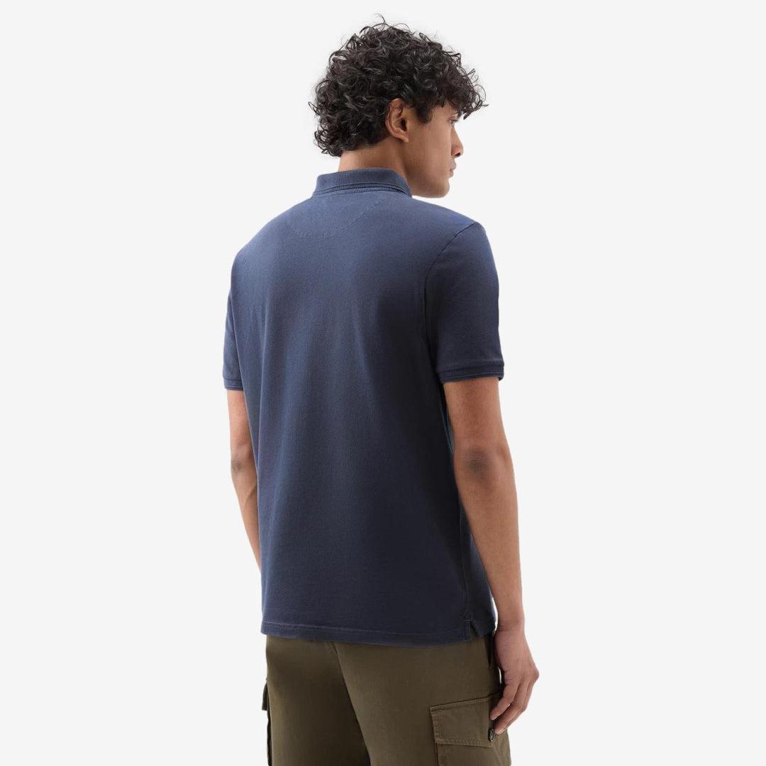 Mackinack Stretch Cotton Polo Navy-piké-Woolrich-phrase3