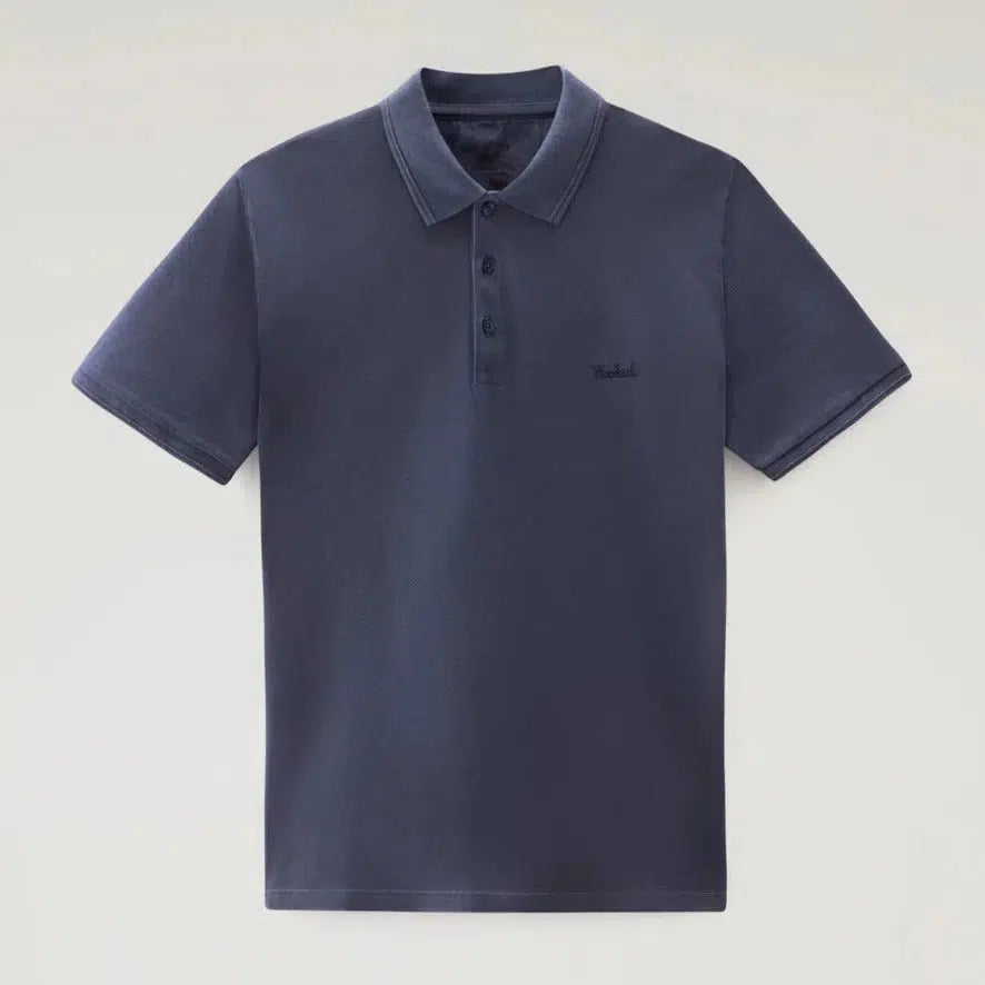 Mackinack Stretch Cotton Polo Navy-piké-Woolrich-phrase3