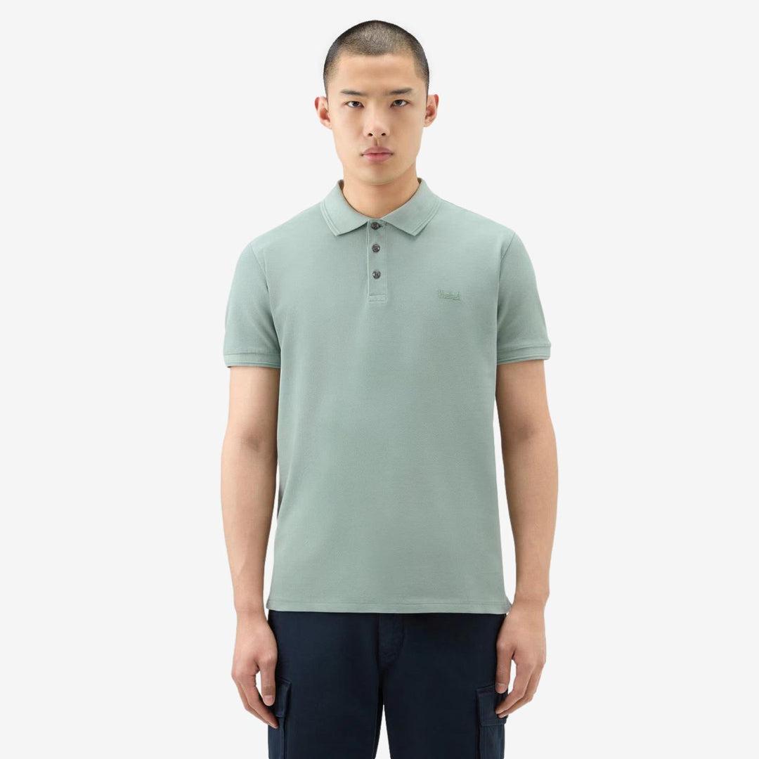 Mackinack Stretch Cotton Polo Sage-piké-Woolrich-phrase3