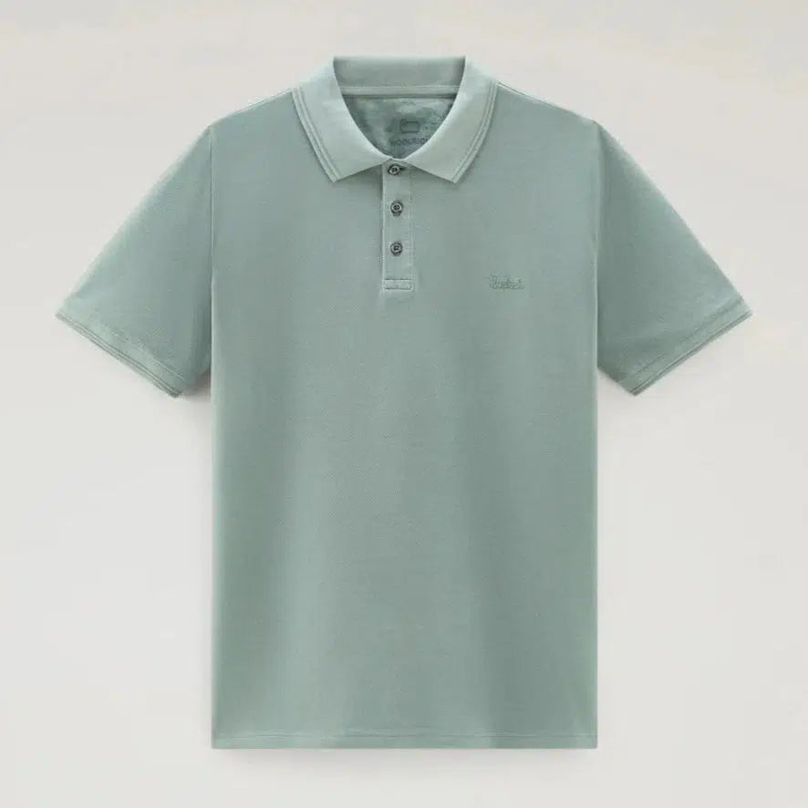 Mackinack Stretch Cotton Polo Sage-piké-Woolrich-phrase3