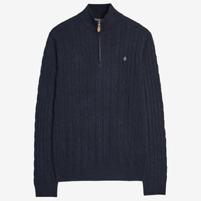 Merino Cable John Zip Navy-Genser-Morris Stockholm-phrase3